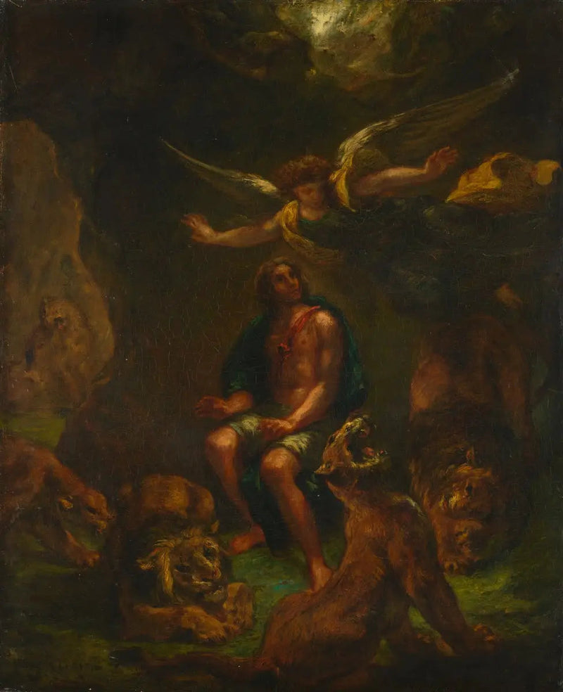 Daniel leijonien kuopassa - Eugène Delacroix