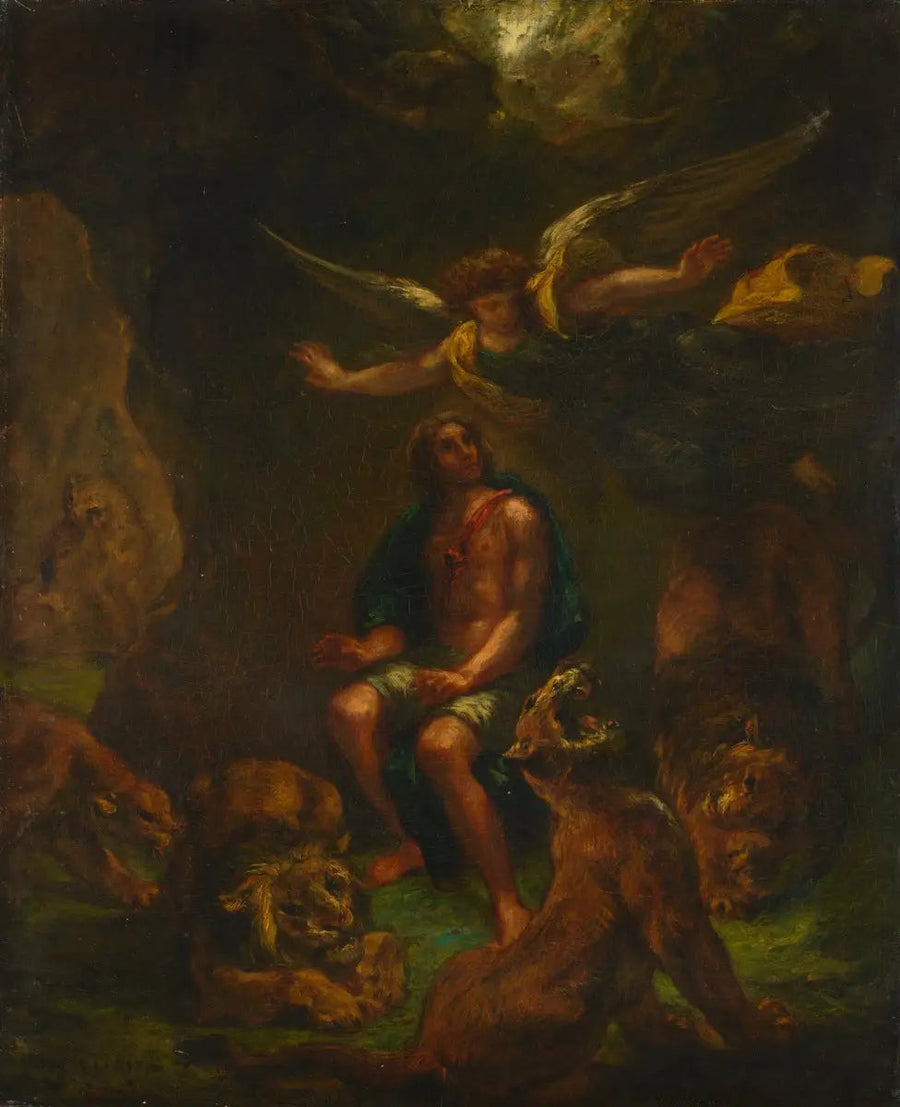 Daniel leijonien kuopassa - Eugène Delacroix
