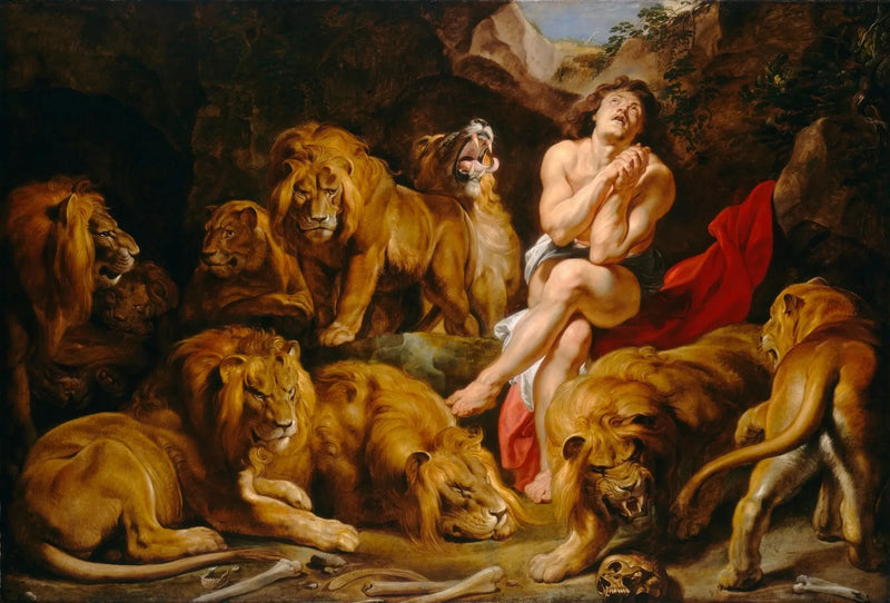 Daniel leijonien luolassa - Peter Paul Rubens