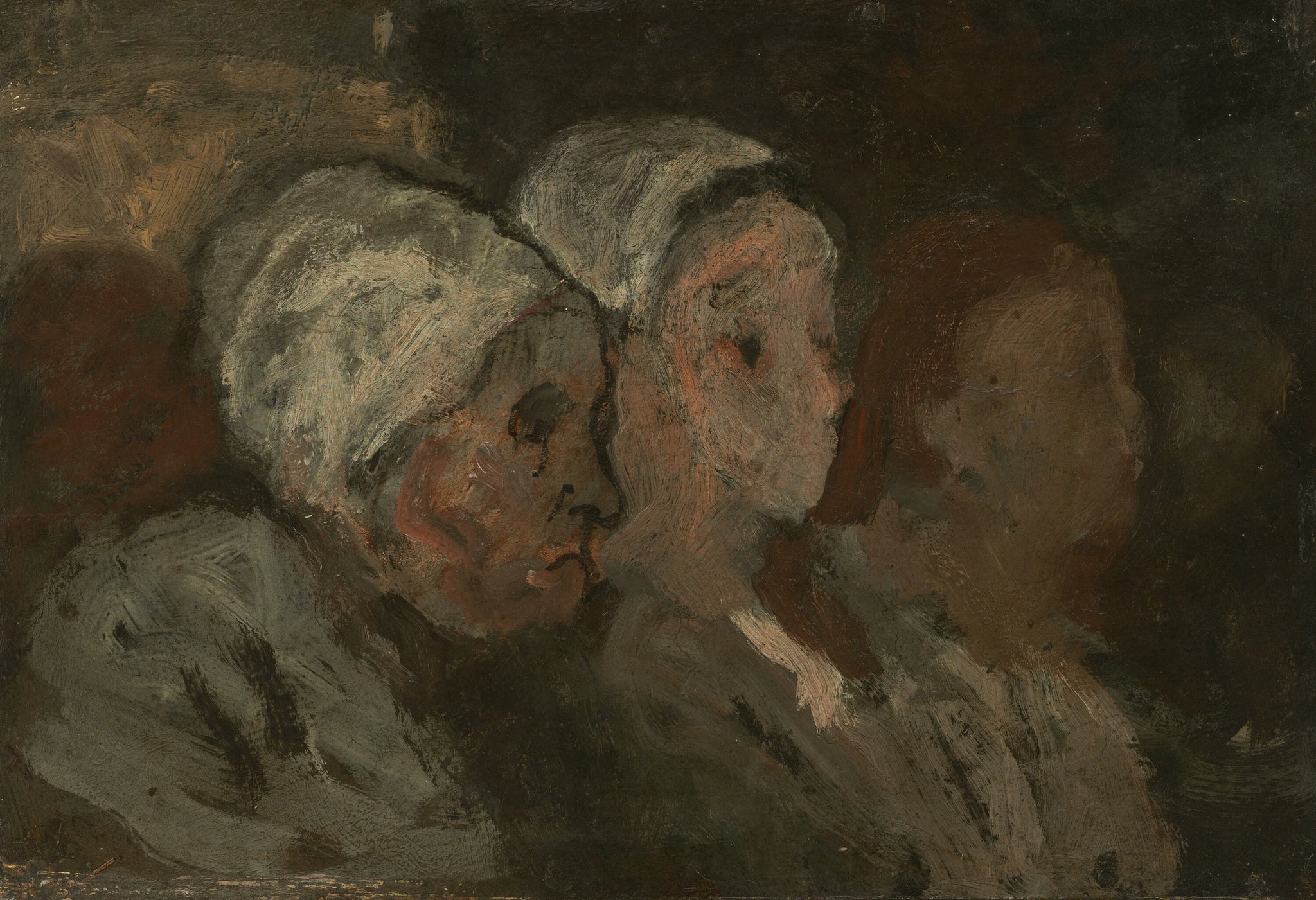 Dans l'église - Honoré Daumier