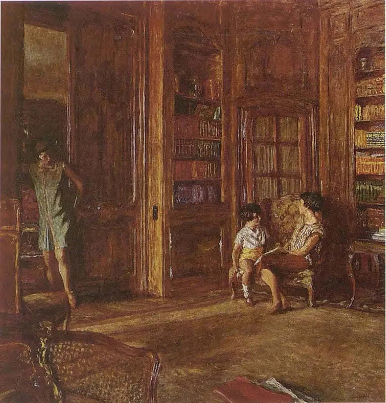 Kirjastossa - Édouard Vuillard