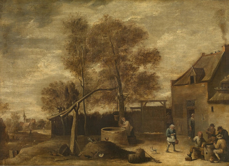 Pihalla maatilalla - David Teniers nuorempi