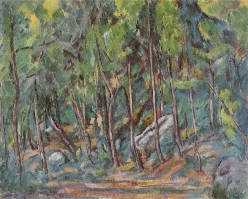 Fontainebleaun metsässä - Paul Cézanne