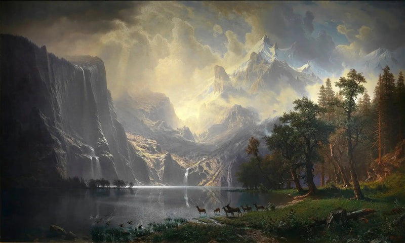 Sierra Nevadan vuoristossa, Kaliforniassa - Albert Bierstadt
