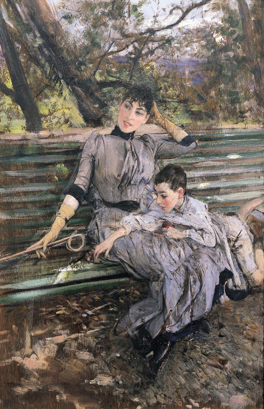 Pihalla. Alaide ja Ottavio Banti - Giovanni Boldini