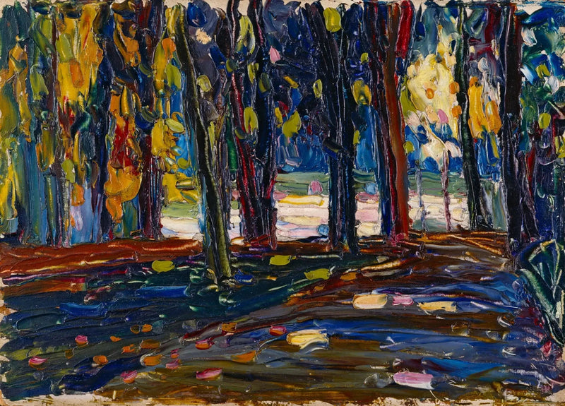 Saint-Cloudin puistossa - Syksy II - Vassily Kandinsky