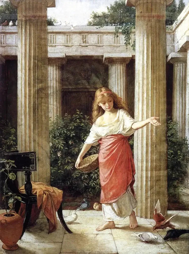 Péristyyli - John William Waterhouse