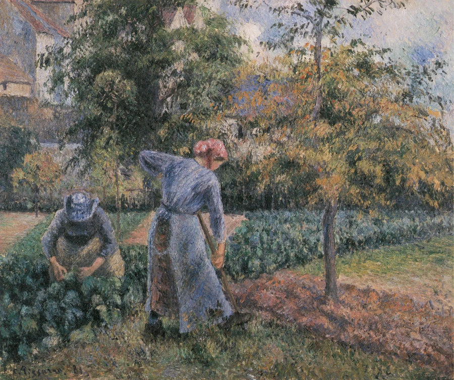 Pontoisen kasvimaalla - Camille Pissarro