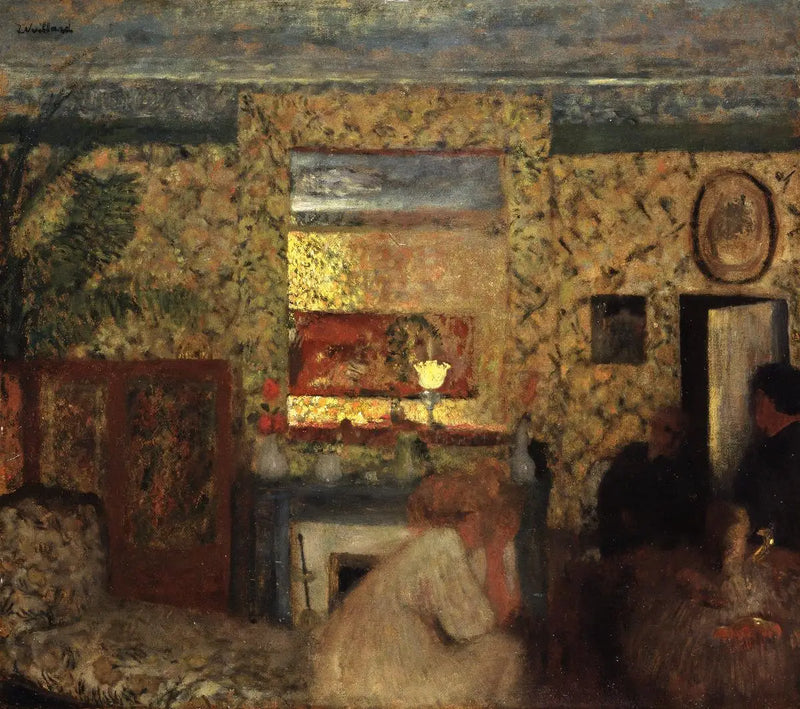 Natansonien salongissa Villeneuve-sur-Yonne - Édouard Vuillard