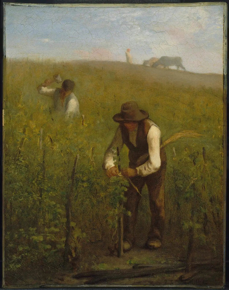 Viinitarhassa - Jean-François Millet