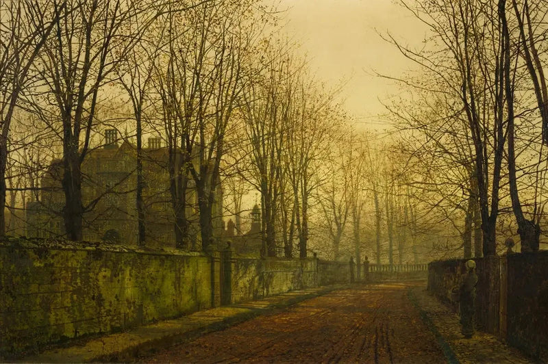Kullankeltaisissa syksyn sumuissa - John Atkinson Grimshaw
