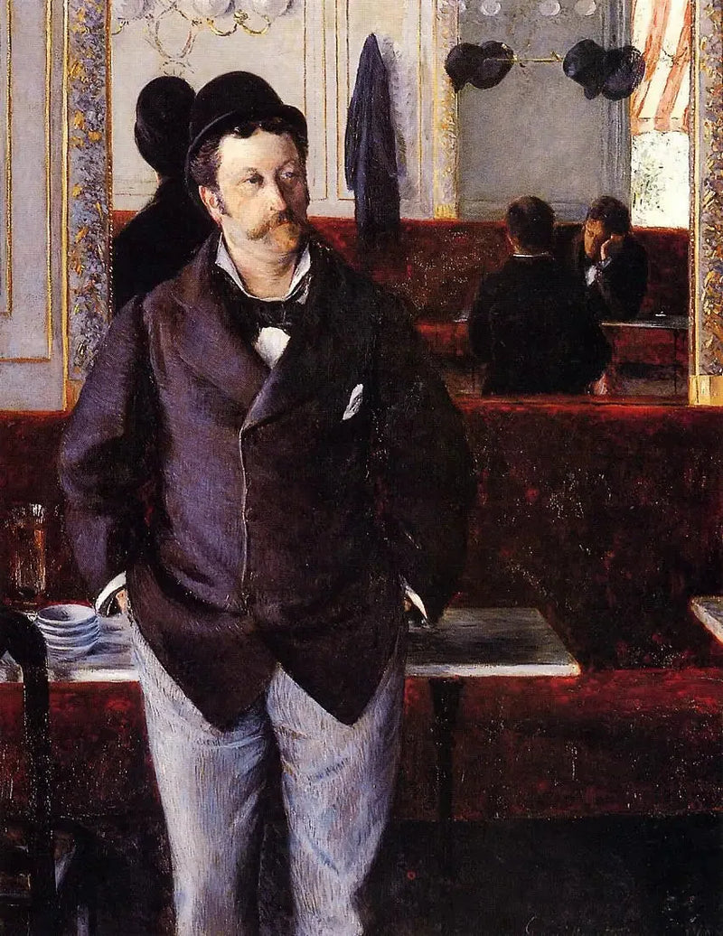 Kahvilassa - Gustave Caillebotte