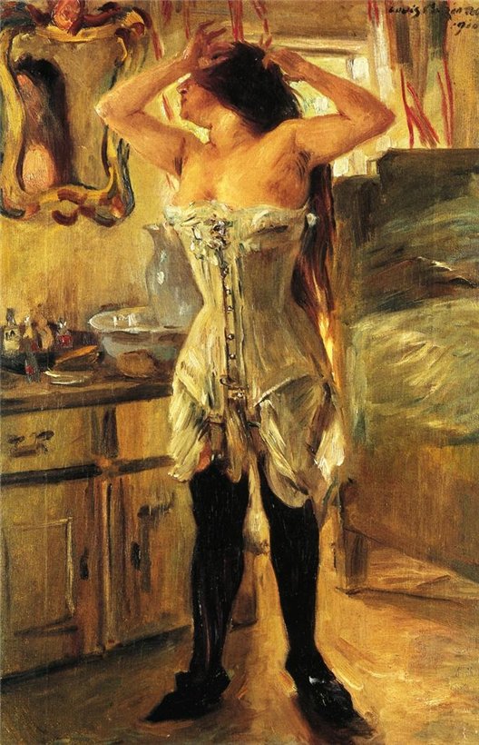 Korsetissa - Lovis Corinth