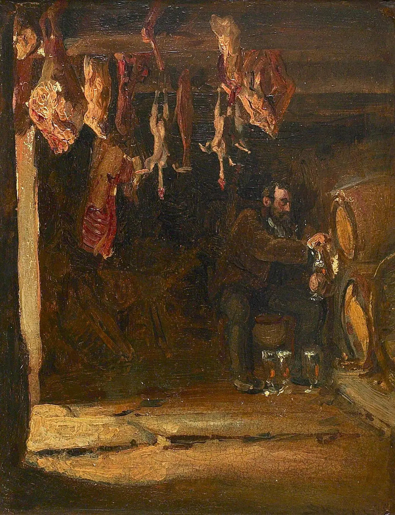 Concarneaussa sijaitseva kellari. - Peder Severin Krøyer