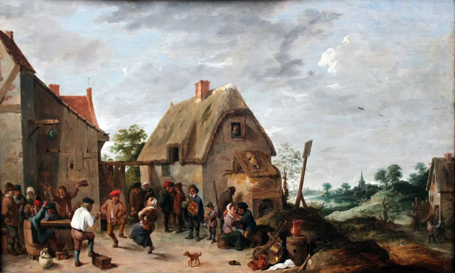 Tanssi kylän markkinoilla - David Teniers nuorempi