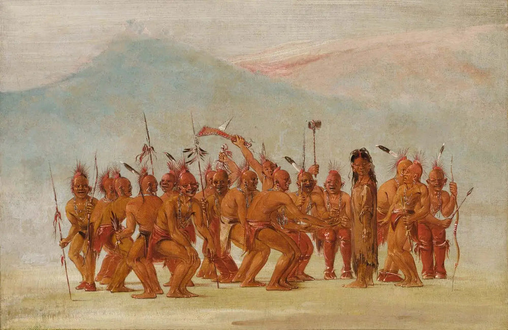 Danse au Berdash - George Catlin - Alpha Reproduction