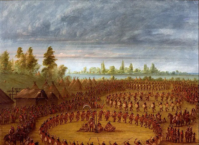 Apachejen sotataistelu - George Catlin
