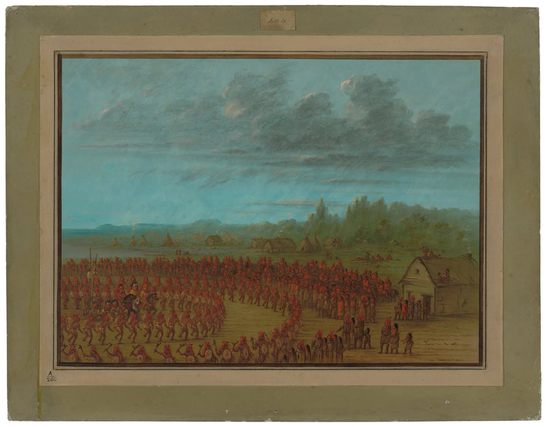 Saukien sotilasharjoitus - George Catlin