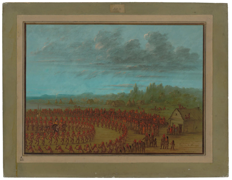 Saukien sotilasharjoitus - George Catlin