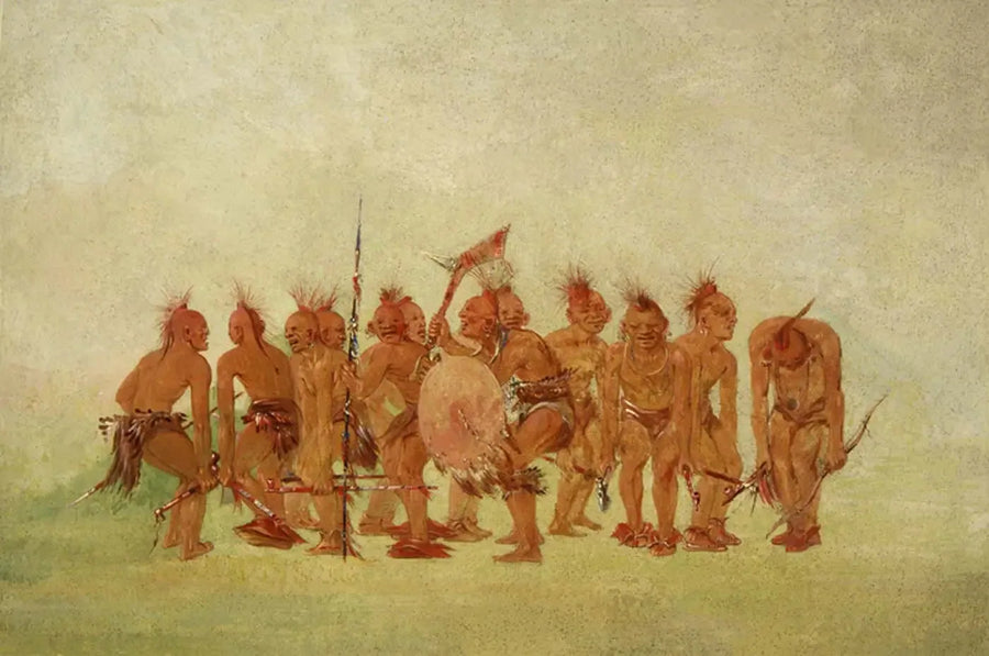Rukoilijoiden tanssi, Sauk ja Fox - George Catlin
