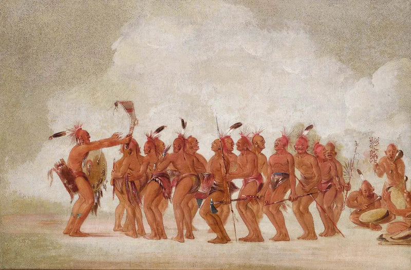 Orjien tanssi, Sac et Renard - George Catlin