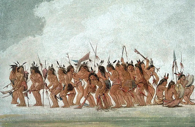 Koira tanssi Fort Snellingissä - George Catlin