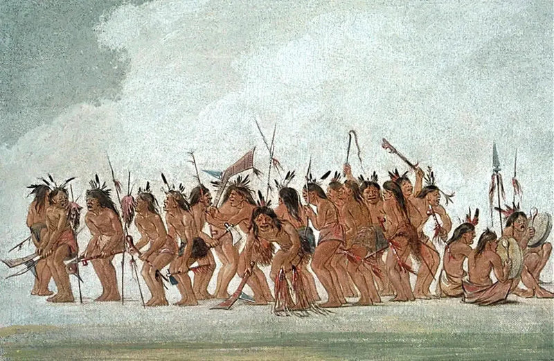 Koira tanssi Fort Snellingissä - George Catlin