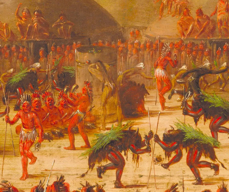 Härkätaiteilija, Mandan-Seremonia O-kee-pa - George Catlin