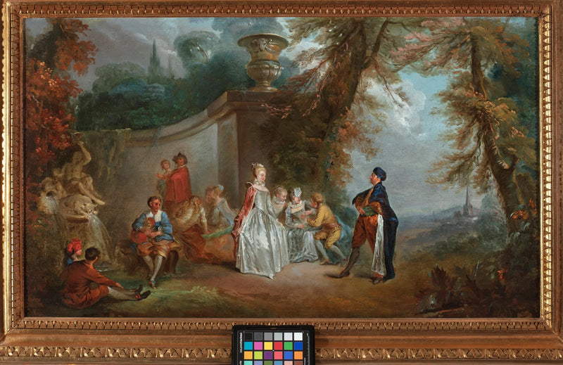 Venetsianinen tanssi (Venetsianiset juhlat) - Antoine Watteau