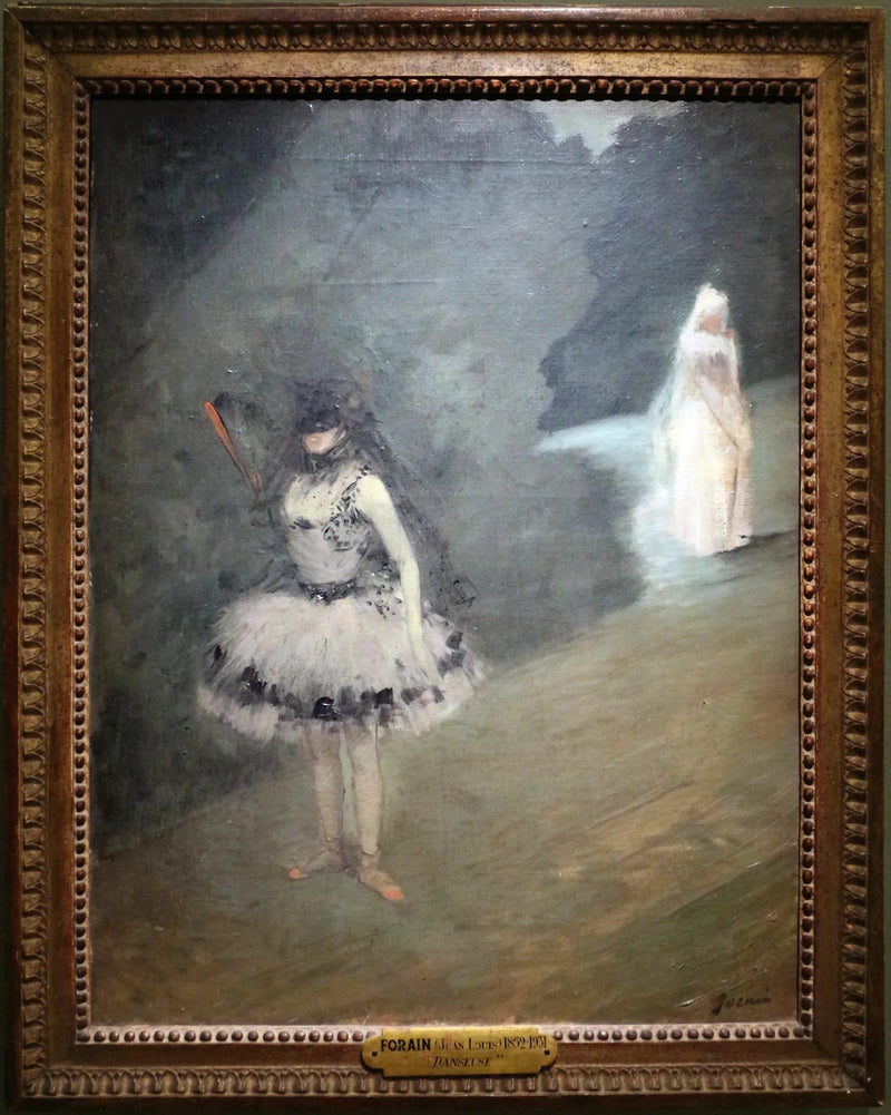 Tanssija seisoo taustapeilin edessä - Jean-Louis Forain