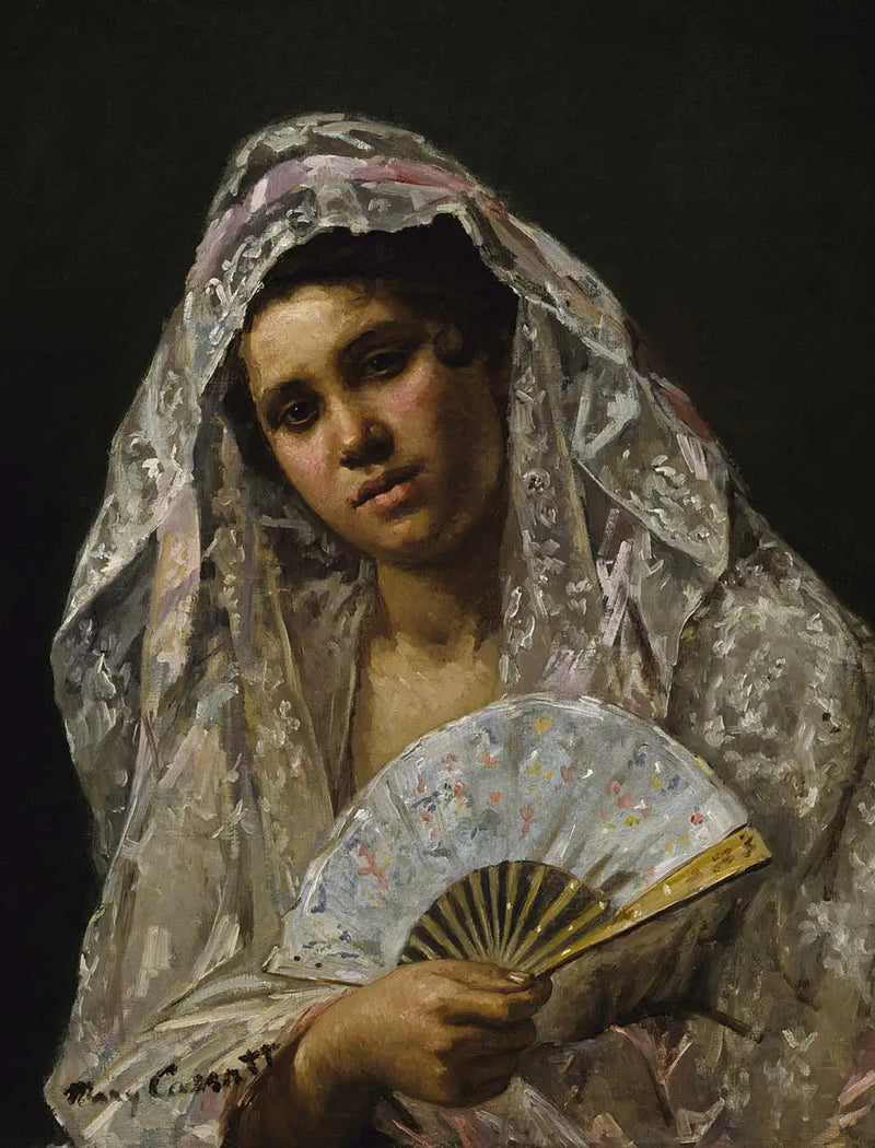 Espanjalainen tanssija, joka käyttää pitsihuivia - Mary Cassatt