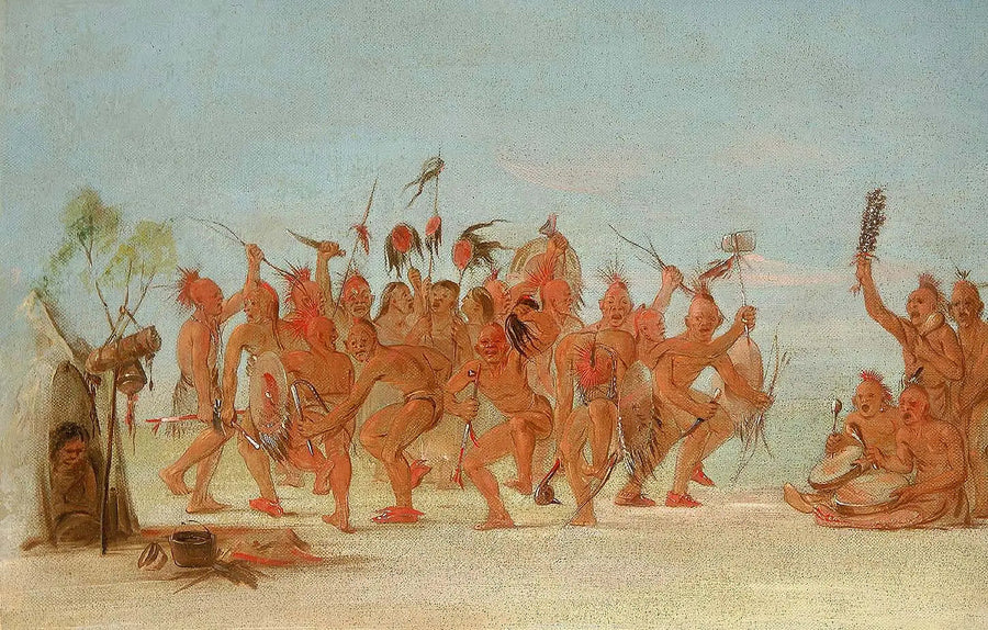 Tanssi rohkeiden lääkesäkissä - George Catlin