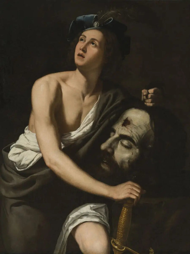 David Goliathin päällä - Artemisia Gentileschi