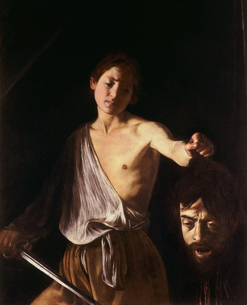David Goliathin pään kanssa - Caravaggio