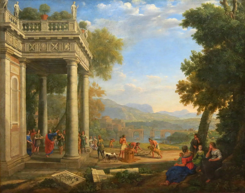 Pyhitetty David kuninkaana Samuelin mukaan - Claude Lorrain