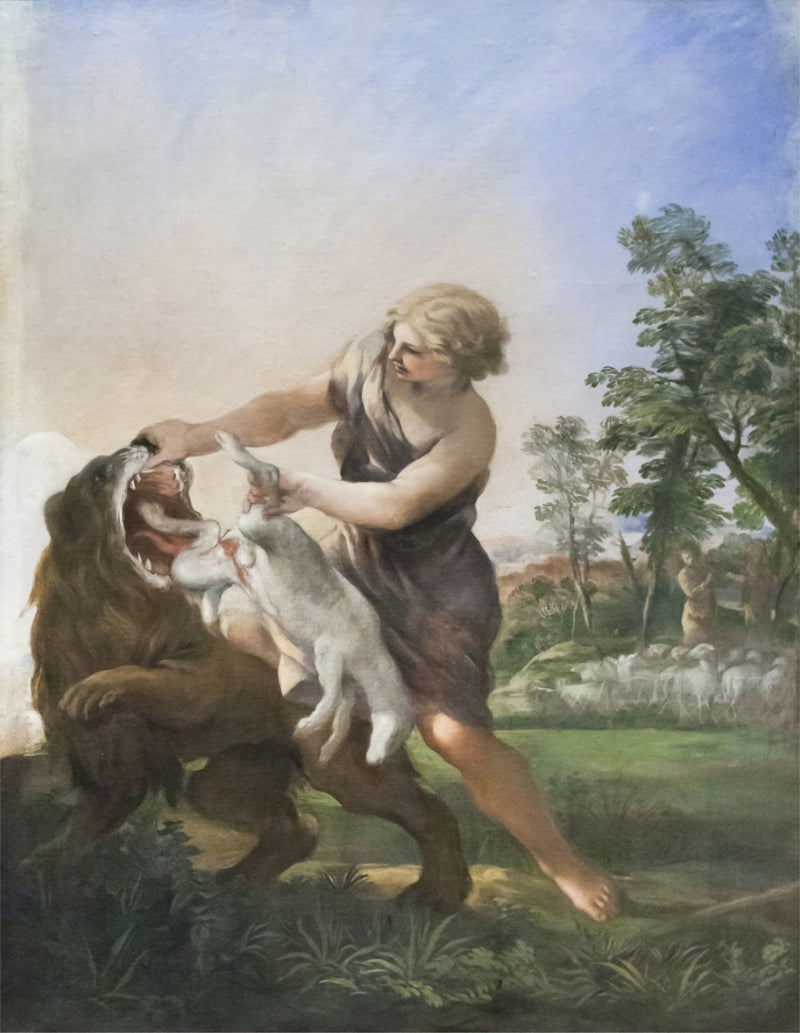 David tappaa leijonan - Pietro da Cortona
