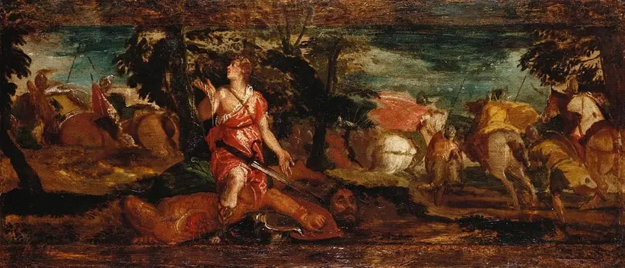 David Victorieux sur Goliath - Paul Véronèse