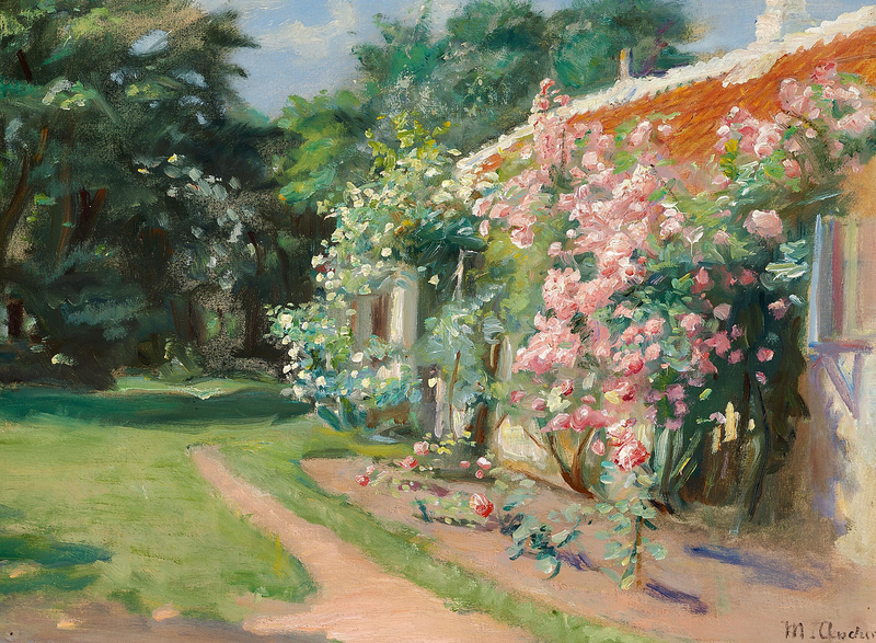 Vanhasta puutarhastamme Skagenista. -Michael Peter Ancher