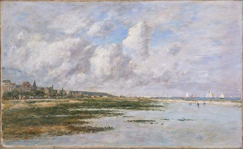Deauville matalassa vedessä - Eugène Boudin
