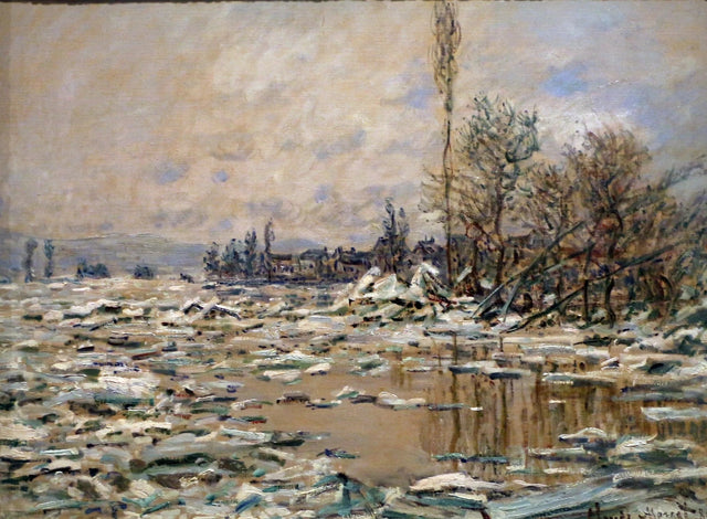 The Debacle, harmaa sää W560 - Claude Monet