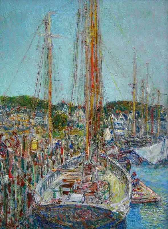 Débarcadère Gloucester - Childe Hassam - Alpha Reproduction
