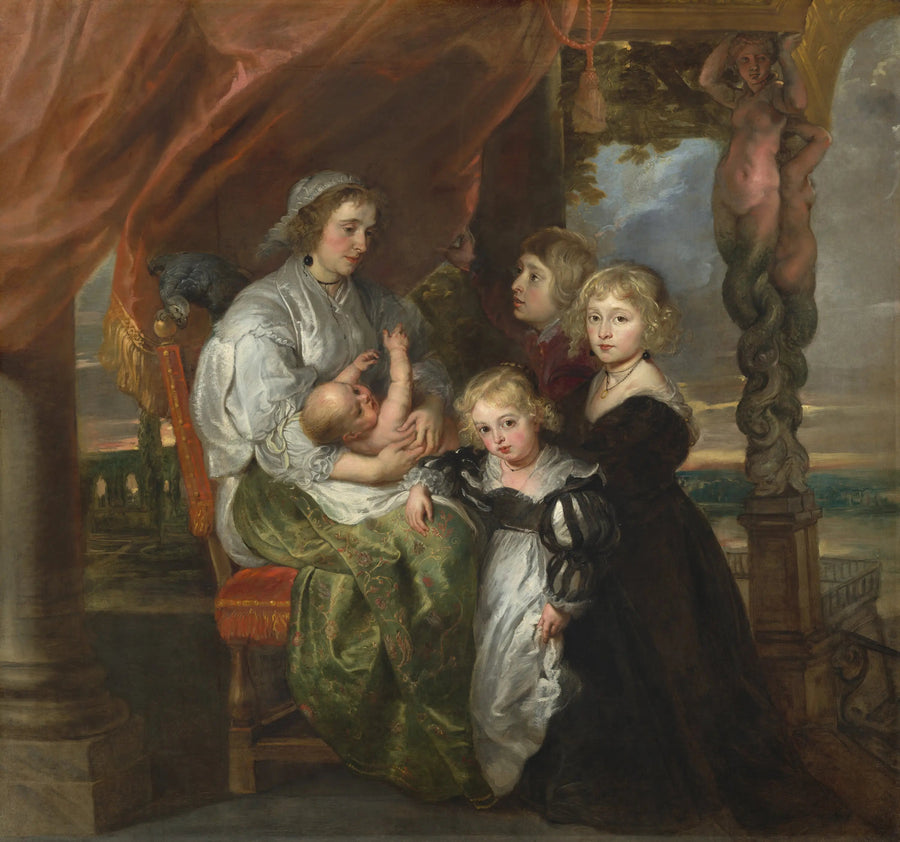 Deborah Kip, vaimo Sir Balthasar Gerbierille ja hänen lapsensa - Peter Paul Rubens