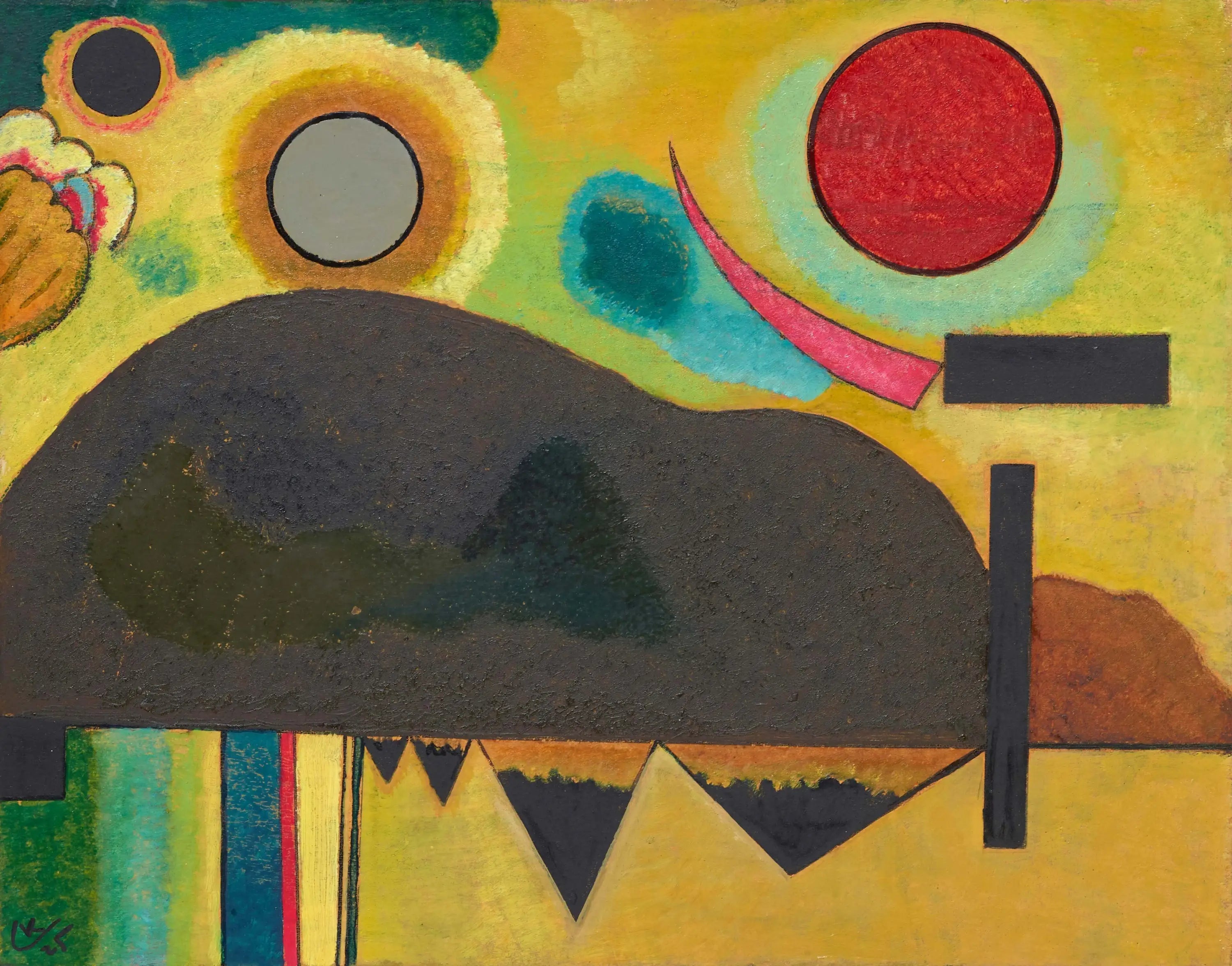 Début - Vassily Kandinsky image 1 reproduction artisanale de tableau