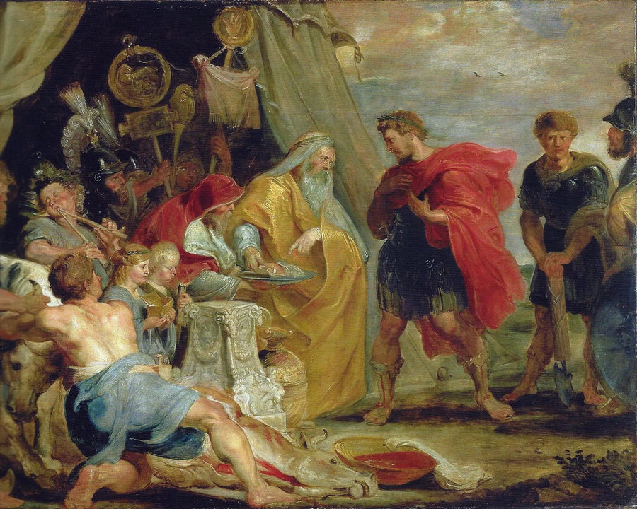 Decius Mus neuvottelee ennustajan (Tite-Live VIII, 6-9/10) - Peter Paul Rubens