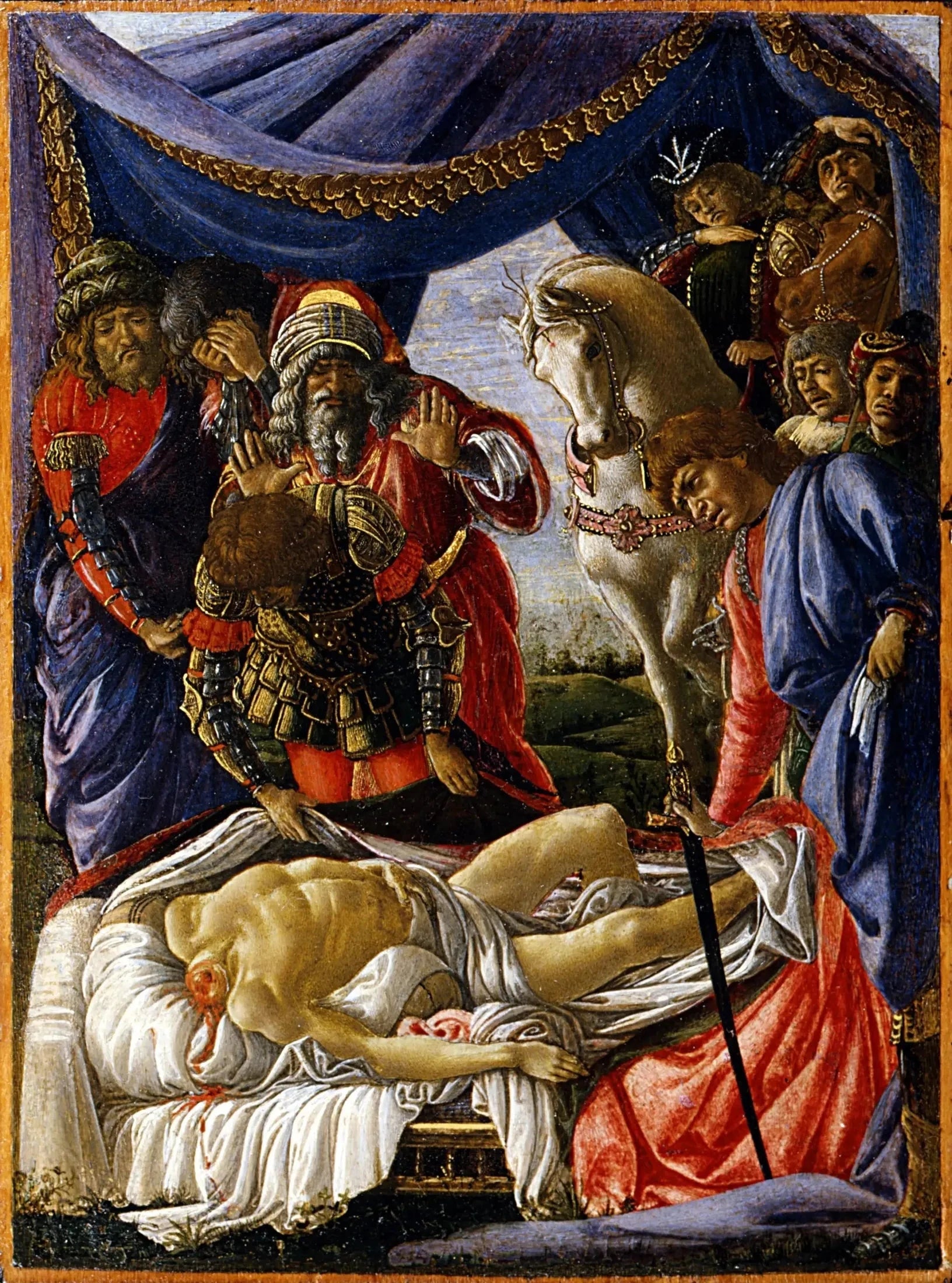 La Découverte du corps d’Holopherne de Botticelli, vers 1470-1475, Galerie des Offices 1890 n° 1487 – reproduction peinture à l’huile sur toile