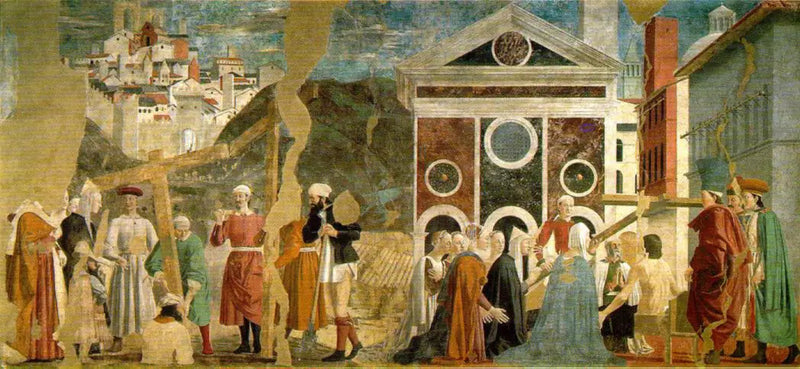 Löytö ja todistus todellisesta rististä - Piero della Francesca