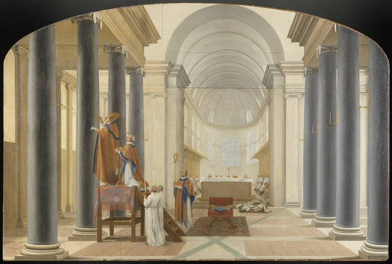 Chartreuxin kirkon omistuskirjoitus - Eustache Le Sueur