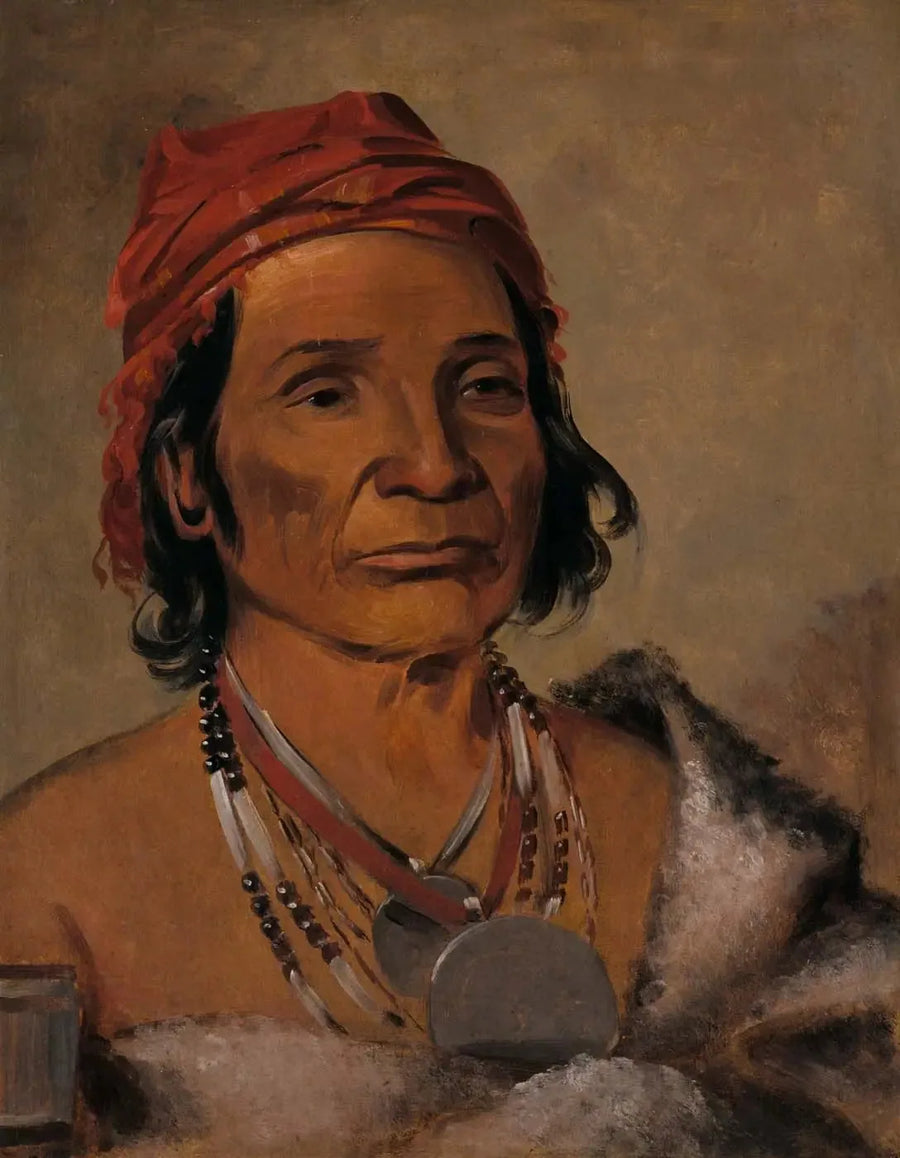 Syvä järvi, vanha johtaja - George Catlin