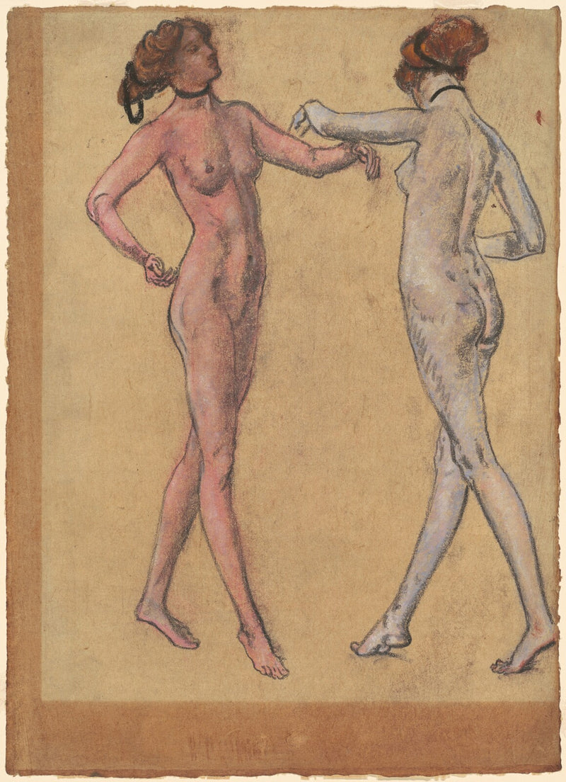 Two Views of a Dancing Nude - Arthur B. Davies