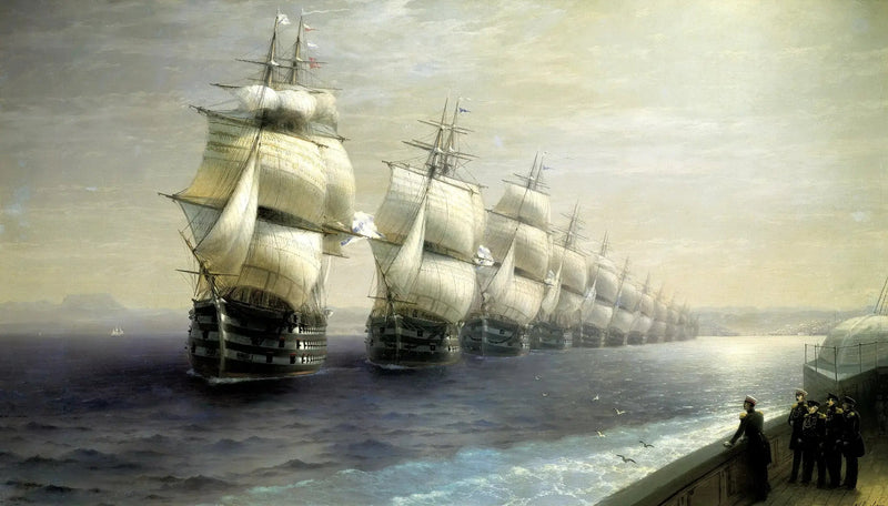 Mustanmeren laivaston paraati - Ivan Aïvazovski